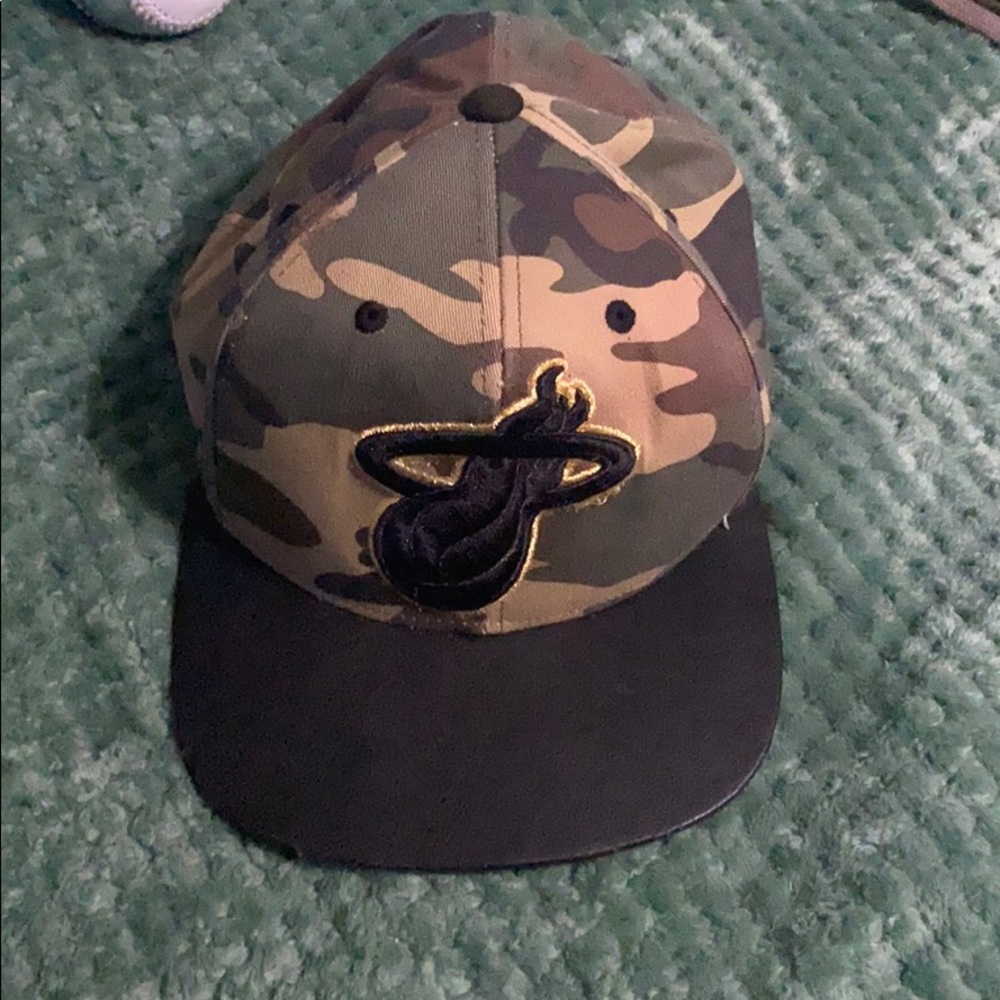 Camo og heat hat leather brim